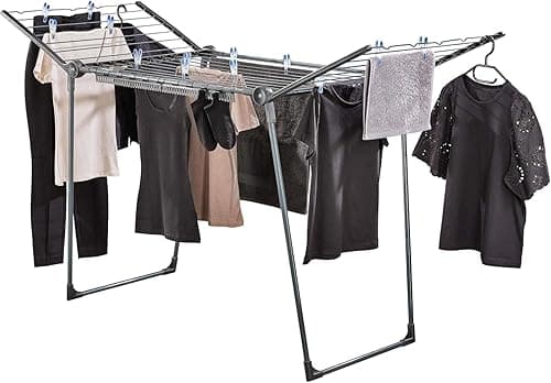 Leifheit Séchoir à Linge Pegasus 200 Solid Black, Étendoi…