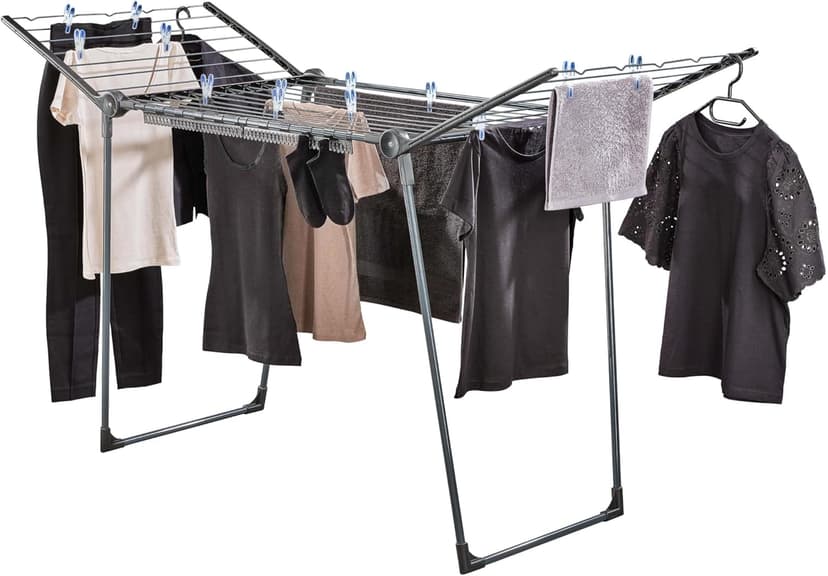 Leifheit Séchoir à Linge Pegasus 200 Solid Black, Étendoi… - 1