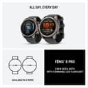 Garmin fēnix 8 Pro, 47mm LTE Premium multisport GPS smartwatch,AMOLED touch Screen,built in inReach technology, advanced health & training features,LED flashlight, up to 15 days battery life,Graphite - 7