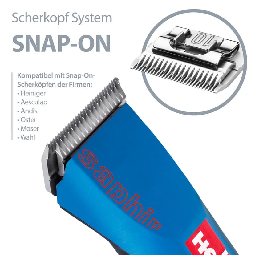 Tondeuse HEINIGER Saphir Bleue sans Fil - 5