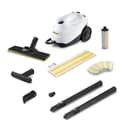 Kärcher SC 3 EasyFix Steam Cleaner, Steam Pressure: Max. 3.5 Bar, Heating Time: 30 s, Power: 1,900 W, Surface Power: 75 m², Tank: 1 L, with Descaling Cartridge, Floor Cleaning Kit and Nozzles, White - 1