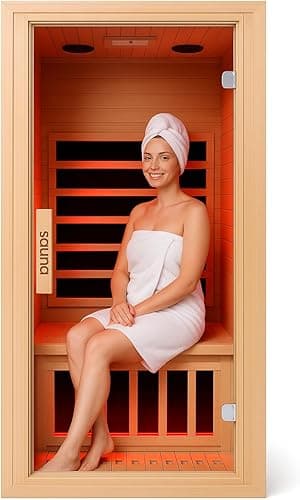 Sauna infrarouge pour 1 personne, 1350 W Low EMF Chauffag…