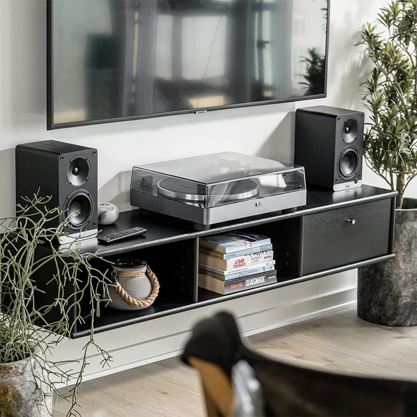 ELAC Debut ConneX DCB41 Compact Speakers for Audio Playback via HDMI, USB, Phono & Bluetooth, Excellent Sound & Premium Design, 1 Set of Active Speakers Black - 2