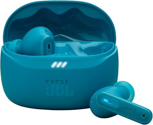 JBL Tune Beam 2, Wireless Noise Cancelling Bluetooth Earbuds with 48h Playtime, IP54 Water and Dust Resistant, Multi-Point Connection, Ergonomic Design, Closed-Back Stick Design, Teal
