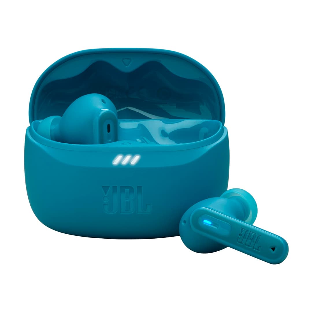 JBL Tune Beam 2, Wireless Noise Cancelling Bluetooth Earbuds with 48h Playtime, IP54 Water and Dust Resistant, Multi-Point Connection, Ergonomic Design, Closed-Back Stick Design, Teal