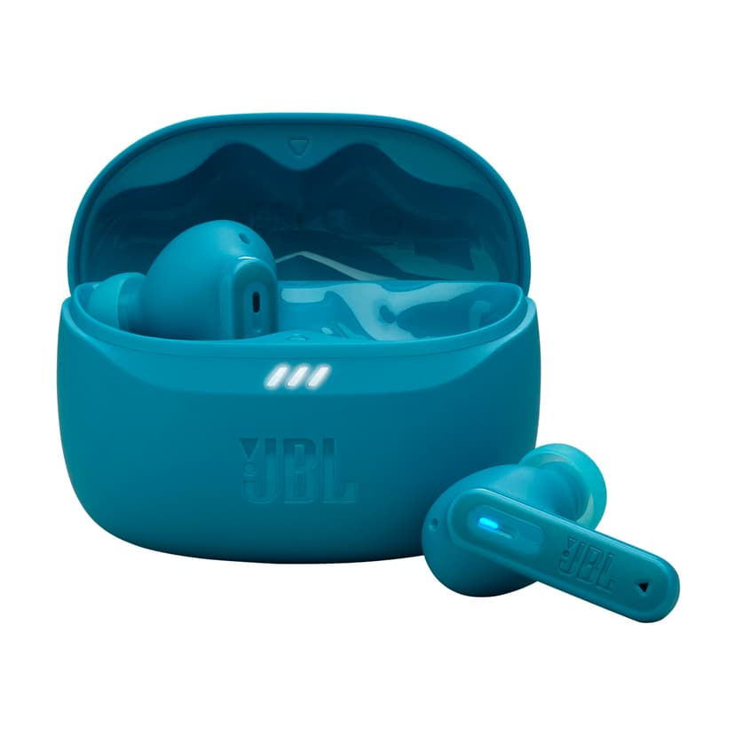 JBL Tune Beam 2, Wireless Noise Cancelling Bluetooth Earbuds with 48h Playtime, IP54 Water and Dust Resistant, Multi-Point Connection, Ergonomic Design, Closed-Back Stick Design, Teal - 1