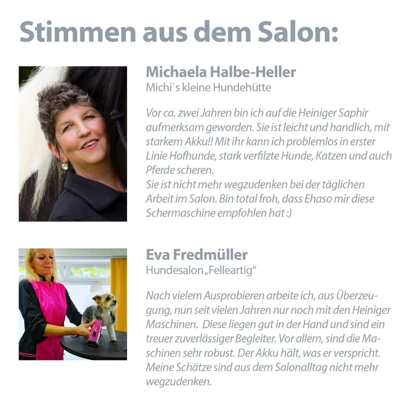 Tondeuse HEINIGER Saphir Bleue sans Fil - 7