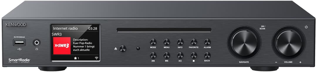 Kenwood KR-W8000SCD-B ricevitore AV 30 W Stereo Black