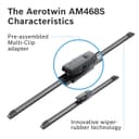 Bosch Wiper Blade Aerotwin AM468S, Length: 650mm/400mm – Set of Front Wiper Blades - Only for Left-Hand Drive (EU) - 5