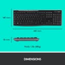 Logitech MK270 Combo Clavier Souris sans Fil, QWERTY UK - 8