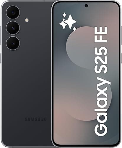 Samsung Galaxy S25 FE AI Phone, JetBlack, 8 Go de RAM, 256 Go de stockage, appareil photo 50 MP, écran 6,7", design fin et léger – Version internationale