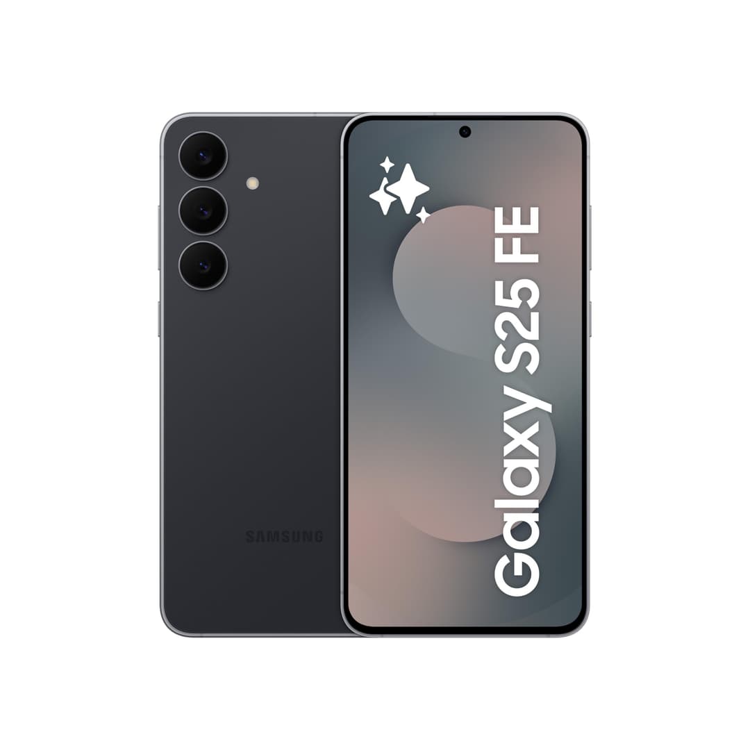 Samsung Galaxy S25 FE AI Phone, JetBlack, 8 Go de RAM, 256 Go de stockage, appareil photo 50 MP, écran 6,7", design fin et léger – Version internationale