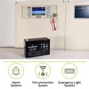 Tecnoware Power Systems - 12V Charge 7.2 Ah Lead-Acid Sealed Battery, for UPS, Video Surveillance and Alarm Systems, 2.5 Inch Faston Connection, Long Lasting, No Maintenance, Bianco, Size 7.2 Ah - 6