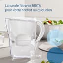 BRITA Wasserfilter Kanne Marella XL weiß (3,5l) inkl. 1x MAXTRA PRO Pure Performance Kartusche - große Filterkanne mit Smart Light LED & Klapp-Deckel, filtert Verunreinigungen & mehr - 2
