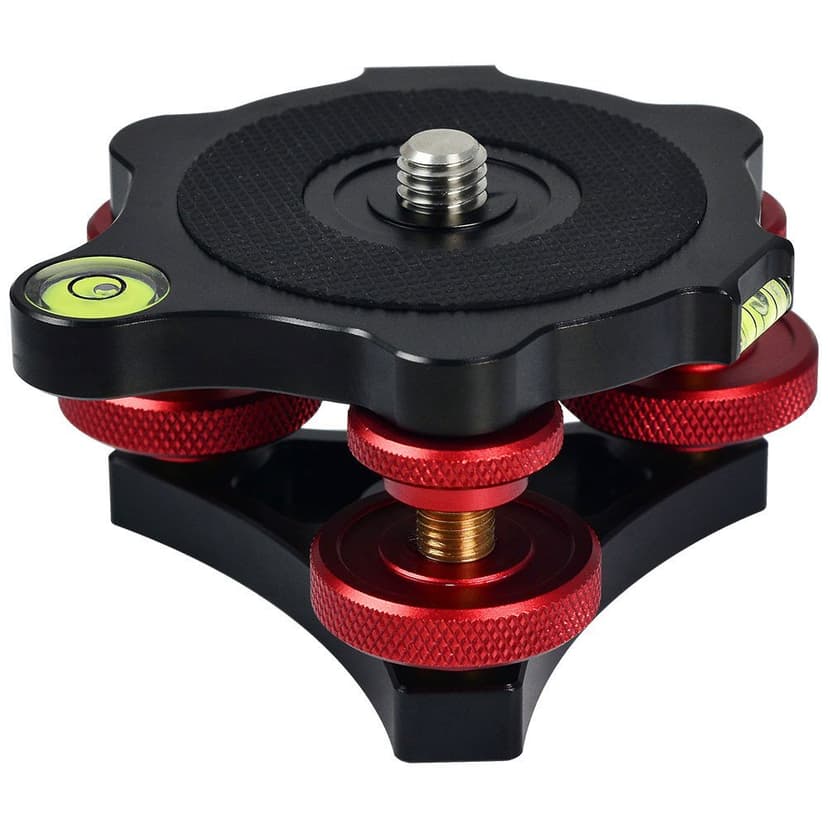 LP-64 Precision Leveling Base Tripod Head Plate with 3/8 … - 1