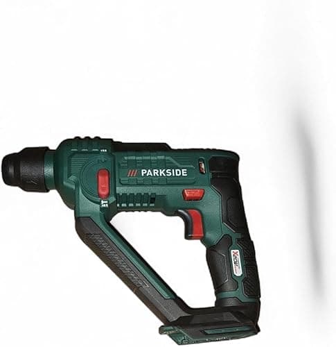 Parkside Cordless Hammer Drill PABH 20-LI B2 with 3X SDS-Plus bits 3X HSS bits
