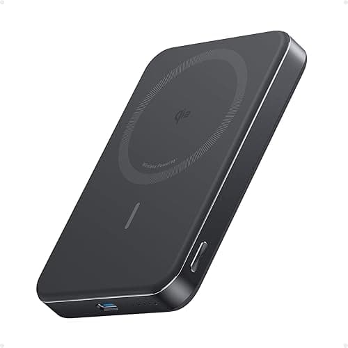 Anker MagGo Powerbank, Ultra Thin 10000mAh Magnetic Battery Pack, Qi2 Certified 15W Ultrafast MagSafe Compatible Portable Charger, Ergonomic Design, Only for iPhone16/15/14/13/12 Series