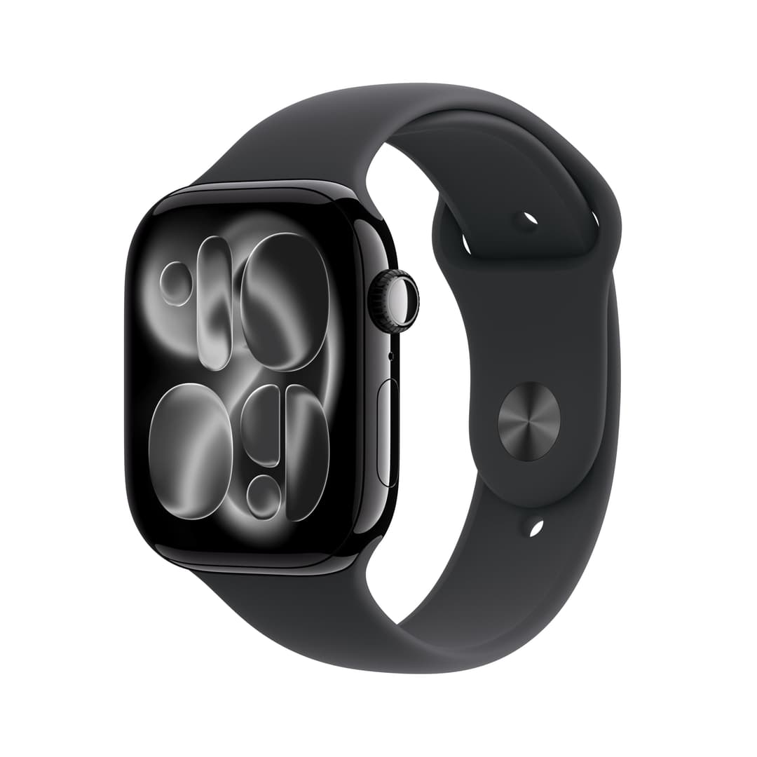 Apple Watch Series 11 [GPS + Cellular 46mm] Smart Watch with Jet Black Case and Black Sport Band, Sleep Score, Activity Monitor, Health Tracker, Screen Always On