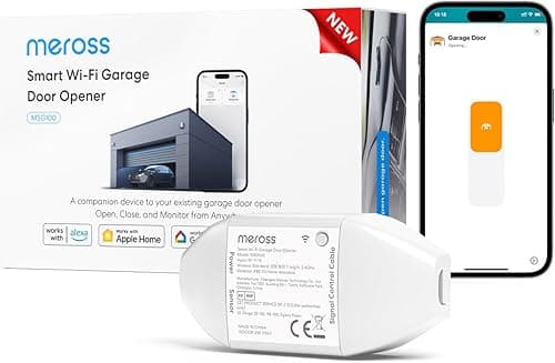 Meross Smart Garage Door Opener, Smart Door Remote Compat…