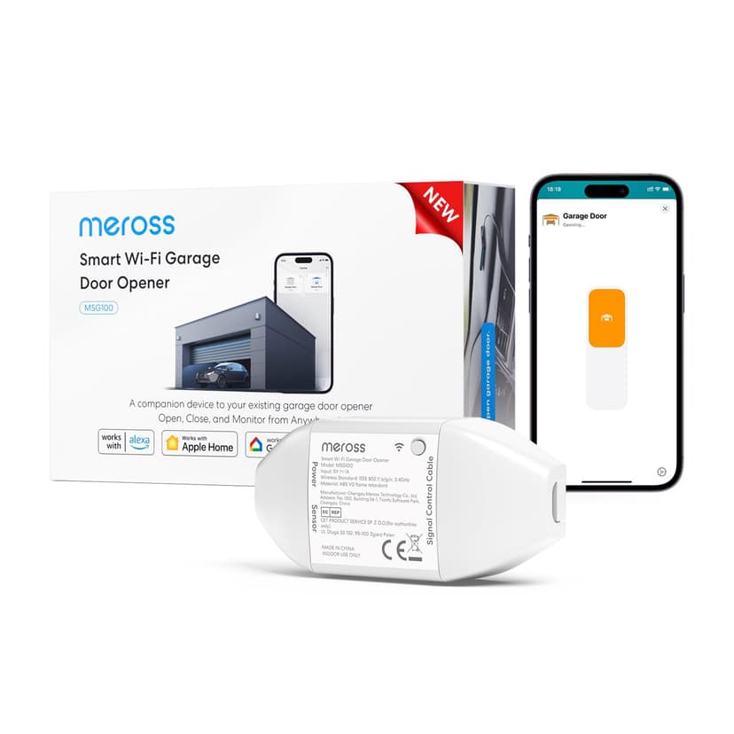 Meross Smart Garage Door Opener, Smart Door Remote Compat… - 1