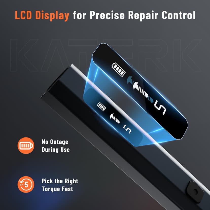 KATERK 64 Bits Precision Screwdriver Set, Mini Electric Screwdriver Set, Small Cordless Screwdriver with LED Light, Magnetic Storage, Repair Tool Kit for Electronics Phone Camera Laptop Watch - 5