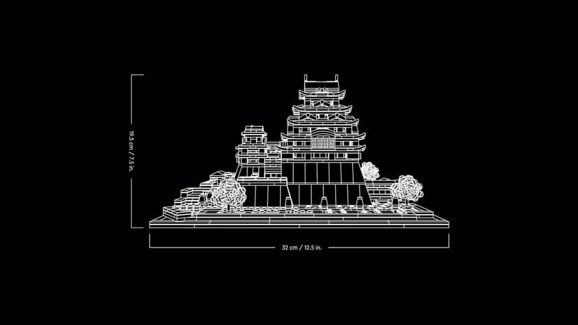 LEGO Architecture Himeji Castle Set, Landmarks Collection Model Building Kit for Adults, Gift Idea for Fans of Creative Gardening and Japanese Culture, Includes Buildable Cherry Blossom Trees 21060 - 9