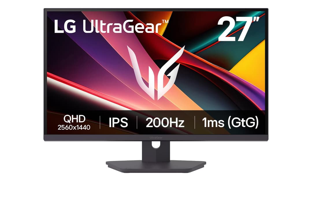 LG 27G610A-B Ultragear Gaming Monitor, 27", IPS, QHD (2560 x 1440), 200Hz, 1ms, HDR10, FreeSync Premium, Height Adjustable, Purple/Matte Grey