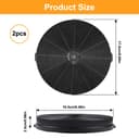 Replacement Carbon Filter for Cooker Hood / Cooker Hood / Accessories / Pack of 2 - 2