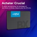 Crucial BX500 SATA SSD 1To2.5 Interne, jusqu'à 540MB/s, Compatible avec Ordinateur Portable et de Bureau (PC), 3D NAND, Accélération Dynamique de l'Écriture - CT1000BX500SSD101 - 6