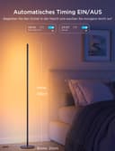 Govee H6076 LED Floor Lamp, WiFi RGBIC Floor Lamp, Works with Alexa and Google Assistant, App Control, 16 Million Colours, 58 Scene Modes, Music Modes, DIY Mode - 8