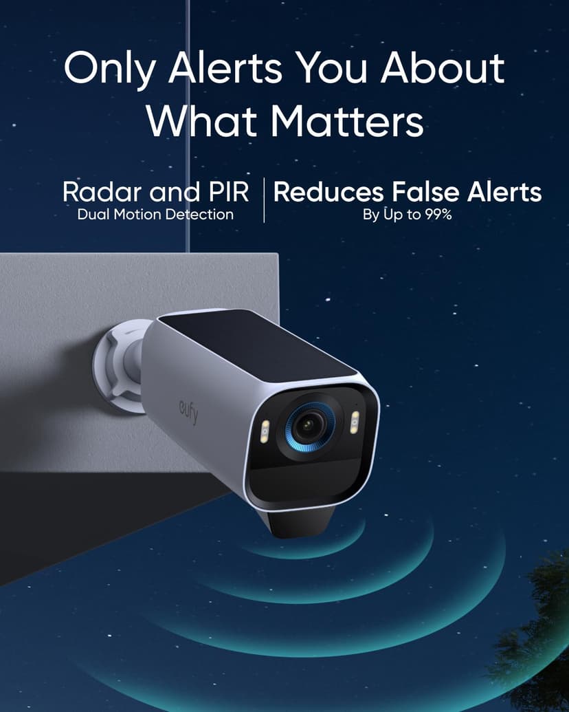 eufy Security Camera eufyCam S3 Pro 3-Cam Kit, 4K Solar Camera Outdoor Wireless,Colour Night Vision,Forever Power 2.0, Face Recognition AI, Expandable Local Storage, No Monthly Fee,Work With Alexa - 5