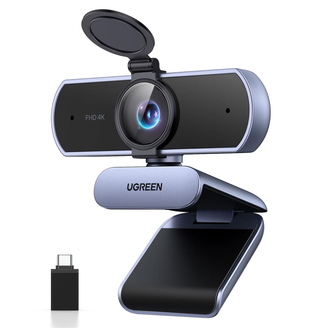 UGREEN 4K/30fps Webcam for PC, Full HD Webcam for Laptop,…