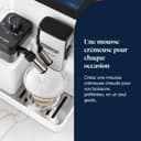 De'Longhi Rivelia EXAM440.55.W, Fully Automatic Coffee Machine with LatteCrema Hot, Automatic Milk Frother, Compact Size Bean to Cup Coffee Machine, 16 Recipes, Touch Colored Display, Arctic White - 8