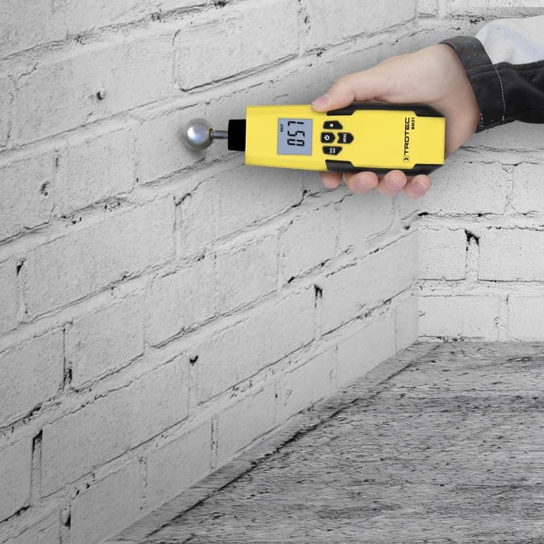 TROTEC BM31 Moisture Meter - For Wall, Wood, Screed - Measuring Range 0-100 Digits, Humidity Indicator, Automatic Shut-Off - 7