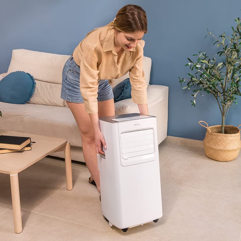 Cecotec Climatiseur Portable avec Télécommande ForceClima 7100 Soundless, 7000 BTU, Écran LED, 4 Modes, 2 Vitesses, Technologie Soundless, Couverture 15-20 m2, Kit d’installation fenêtre inclus - 6