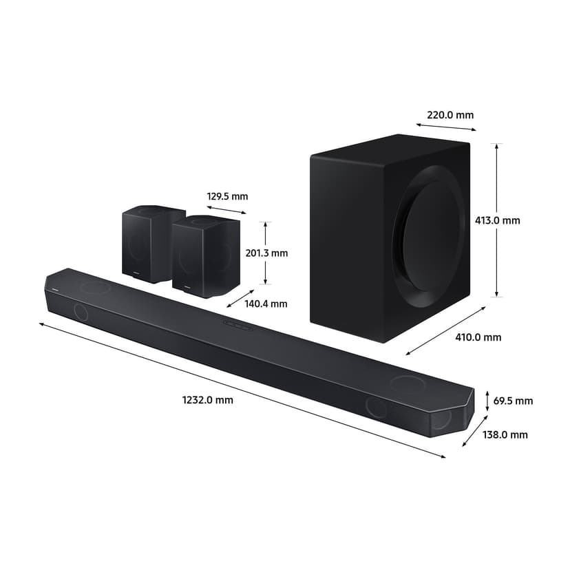 SAMSUNG HW-Q990D/ZF 2024 Dolby Atmos Wireless Soundbar, Q-Symphony, 11.1.4 Channel, SpaceFit Sound Pro and Voice Assistant Compatible - 3