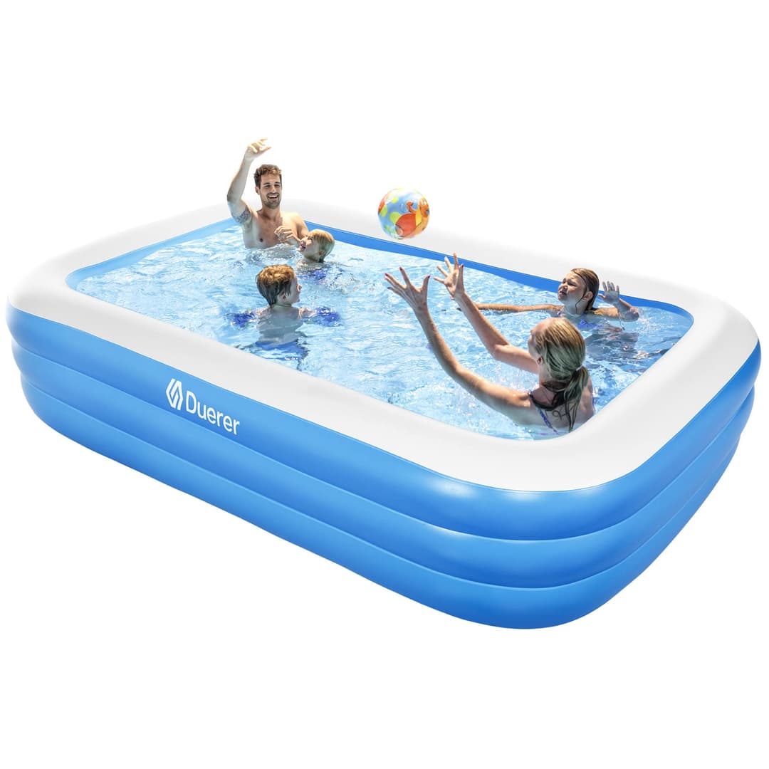 Duerer Inflatable Swimming Pools, 241cm x 142cm x 56cm In…