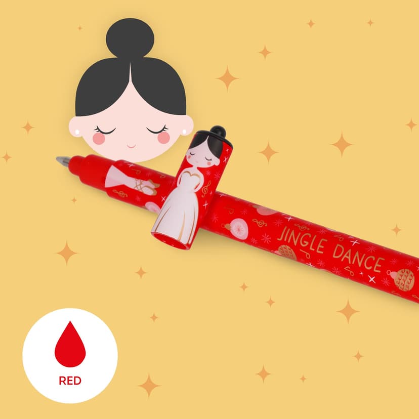 Legami Set of 3 Erasable Gel Pens Christmas Edition Pens with Thermosensitive Erasable Ink Red Blue Green Christmas Pens Erase Without Damaging Paper - 5