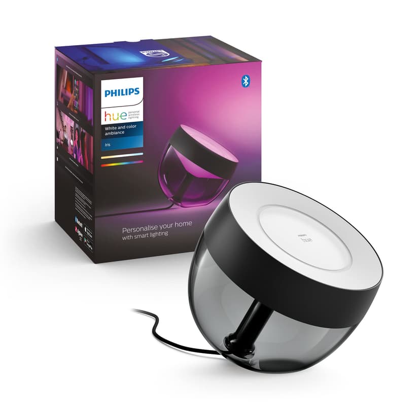 Philips Hue Iris White and Colour Ambiance LED Smart Table Light [Black - Iris only] with Bluetooth, Works with Alexa, Google Assistant and Apple Homekit - 5