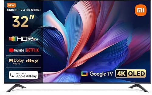 XIAOMI QLED 32" A Pro 2026 UltraHD 4K Dolby Audio Google TV