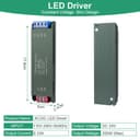 URAQT 24V LED Driver 200W LED Transformer, 220V to 24V Power Transformer, AC 220V to DC 24 Volt 8.33A Compact Ultra-Thin Constant Voltage Low Voltage Transformers for Strip Lights Garden Light - 2