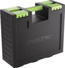 Asmodee Gamegenic - Game Castle Black Green - boîte de rangement transportable pour accessoires de jeux et cartes, rangement pour jeux de société avec bandoulière réglable, mallette tout-en-un - 1