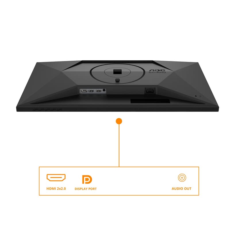 AOC Q27G4XD 27 inch WQHD Gaming Monitor 180Hz, Fast IPS Panel, 0.5ms MPRT, Adaptive Sync, HDR400, G-Sync Compatible, Height Adjustment, (2560x1440 HDMI 2x 2.0 DP 1x 1.4) Black - 4