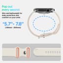 Spigen Nano Pop Bracelet en Silicone Compatible avec Apple Watch Ultra 3/2/1 49mm, Series 11/10 46mm, Series 9/8/7 45mm, 44mm - Orange Beige - 4