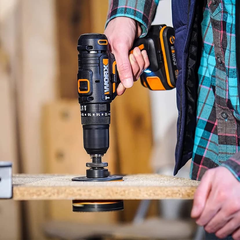 WORX - Cordless Impact Drill 20V - 50Nm - φ13mm - WX370.9 (Delivered Without Battery or Charger, with Double end) - 2