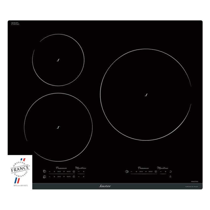 Sauter SPI9544B plaque Noir Intégré 60 cm Plaque avec zone à induction 3 zone(s) - 2