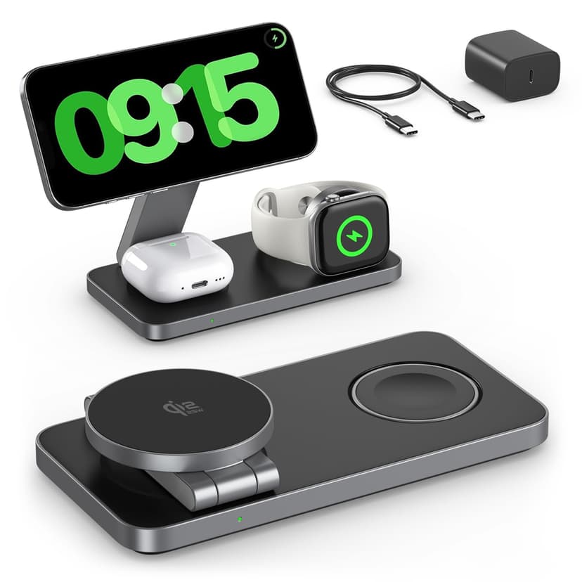 25W 3 en 1 Station de Charge Magnétique pour iphone 17e/1… - 1