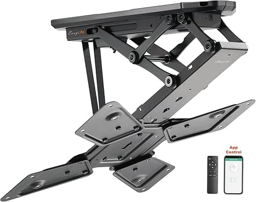 EasyLife Support TV Plafond Motorisé et pivotant, intégra…
