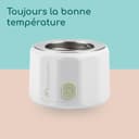 Bebeconfort Chauffe-biberon digital nomade, Chauffe-biberon portable pour bébé, Compact L6,5 x l6,5 x h8 cm, Poids léger (280 g), Écran digital, Batterie durable, Contrôle de la température - 7