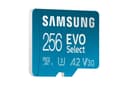 Samsung EVO Select (2024) microSD card + SD adapter, 256GB, Memory card for smartphone and tablet, UHS-I U3, 4K UHD, Full HD, 160 MB/s Read, MB-ME256SA/EU - 1